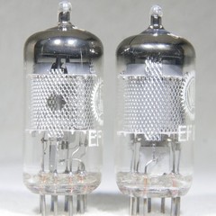 Matched Pair Valvo EF86/6267 Mesh Plate O-Getter Hamburg Germany 1959 Strong