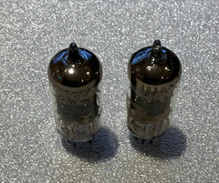 One Amperex Bugle Boy 12AU7/ ECC82. One Labeled Elect. for Medicine.