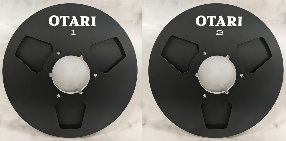 One Pair 10.5” Black Otari Tape Reel Aluminum For Reel To Reel Tape Recorder