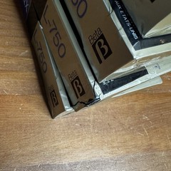 Lot 6 Sony Betamax L-750 Blank Video Cassette Tapes Sealed NOS Beta Hi Packing