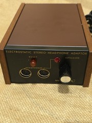 Infinity Electrostatic Headphones 1077 & Power Supply ME-10D UNTESTED ES-1