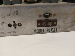 Motorola 81K31 Console Radio Chassis Tube Shortwave Dial Parts Untested