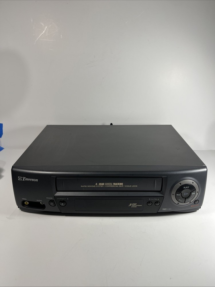 Emerson EV598 VCR Video Cassette Recorder Player Vintage No Remote Works Tested