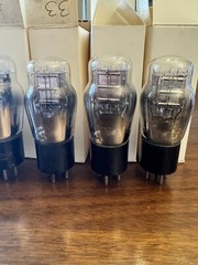 1- TYPE 33 NOS ST BOTTLE GLOBE Power AUDIO TUBE RCA Sylvania USA BRAND
