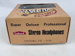Calrad Stereo Super Deluxe Professional Headphones Model 15-115 W/ Box & Tested