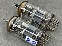 (1) Pair Amperex HP 6DJ8 ECC88 Vacuum Tubes O Getters Tests Strong Amplitrex