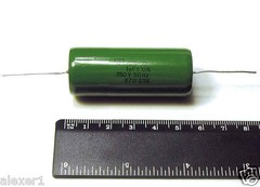 4 pcs 1uF 250V 10% K75-10 PIO Capacitor Green USSR NOS