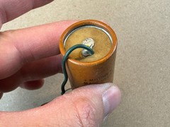 Vintage 1966 Mallory Paper Capacitor 100 uf 150v Axial Cap