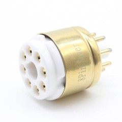 2X 8Pin Octal Socket Saver for EL34 KT88 6550 6L6 6CA7 5U4G 5Z3 274B 6F8G Golden