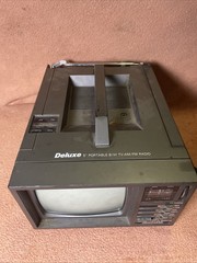Deluxe MultiTech MB-0500 5″ Portable TV B&W UNTESTED NO CORD Might Work!