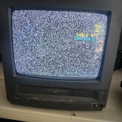 Vintage Sharp 13vt-l100 90’s Retro CRT 13″ TV VCR Gamer Vcr Needs Repair