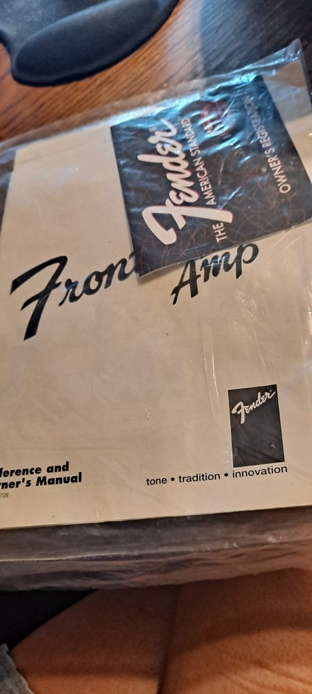 vintage Fender Frontman Amp owner’s manual registration package from 1990s,…