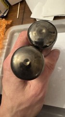 NOS gM Matched Pair AMPEREX GT Brittain 6CA7 EL34 Dimple Tops Grails