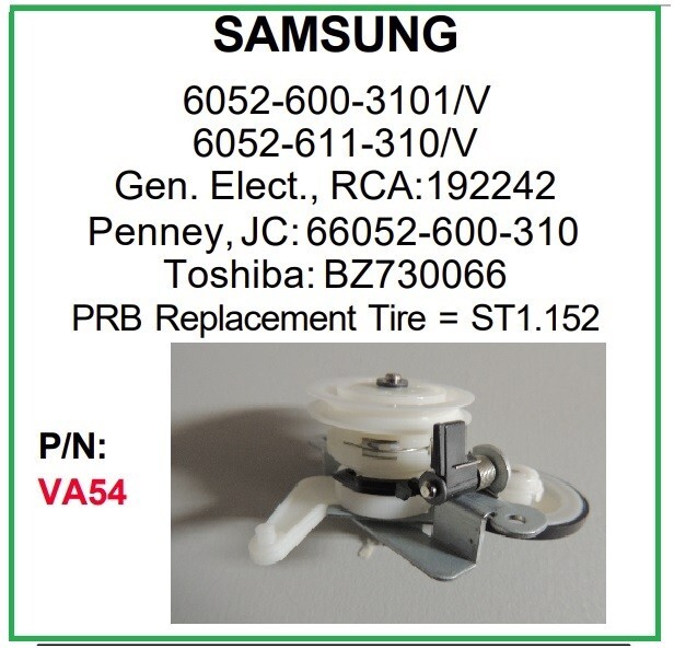 PRB VA54 VCR Video Idler Wheel for Samsung 6052-600-3101 RCA 192242 + Other