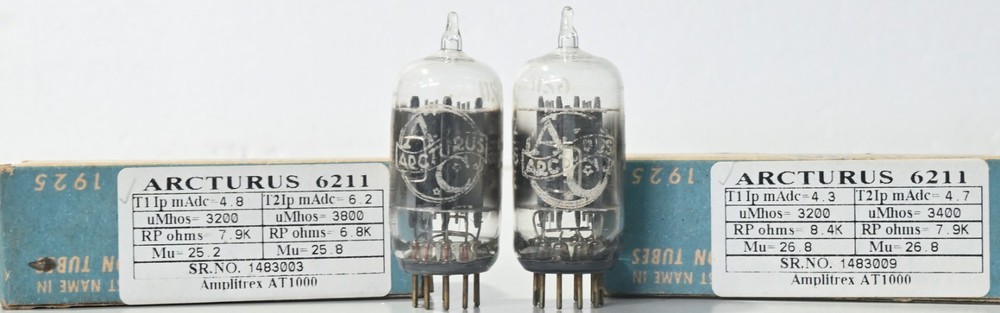 6211 ARCTURUS nos tube UNited States preamp test strong balanced 2 Pcs