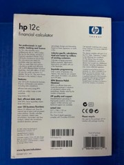 HP 12C FINANCIAL CALCULATOR USER’S GUIDE (AUG 2004, EDITION 4)- SOFTCOVER- GOOD