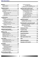 Fostex MR-8 MR8 Digital Multitracker Recorder 4-in-1 OWNER’S OPERATION MANUAL