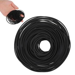 100 Pcs Flat Rubber Belts for Cassette Recorder Repair 40-135mm, 1mm Width