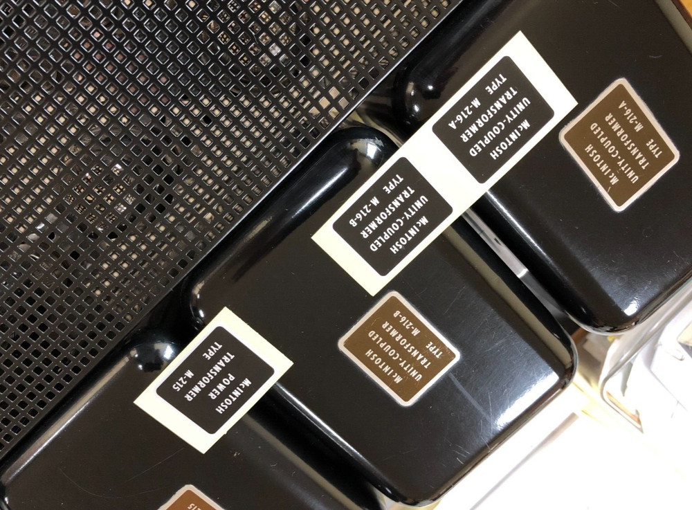 McINTOSH MC275 AMPLIFIER TRANSFORMERS DECAL LABEL STICKER SET – New Repro