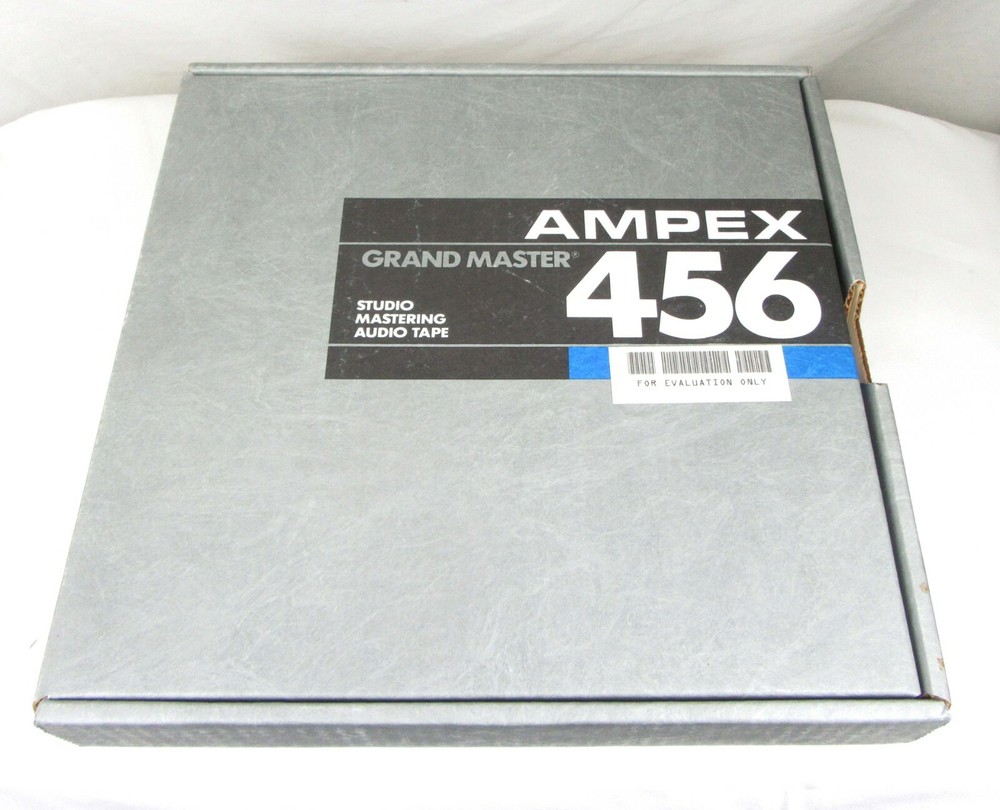 Ampex 456 1in x 10.5in Tape, Reel and Box – New Old Stock, Free Shipping