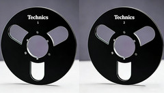 One Pair 10.5” Gold Technics Tape reel High Quality Aluminum Take Up Reel