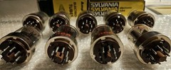 Vintage Lot of (9) 6146A & 6146B Vacuum Tubes RCA Sylvania Amperex UNTESTED