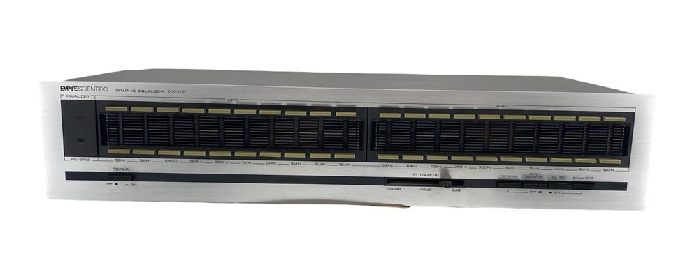 MINTY EMPIRE SCIENTIFIC GX-200 Stereo Equalizer EQ Tested Vintage Audio 80s 90s