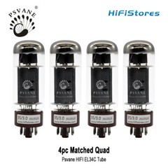 4PCS PSVANE EL34C Replaces EL34 EL34B 5881 6L6G 6CA7 6P3P KT77 Precision Matched