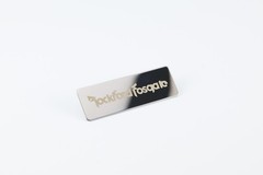 Rockford Fosgate stainless steel customize Logo 60mm(2.36″)X20mm(0.78″) Silver