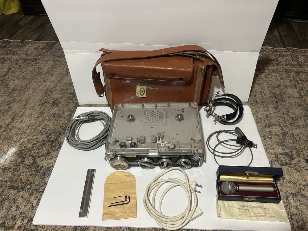 Late 50’s Kudelski Nagra III Reel-to-Reel Tape Field Recorder – Broadcast-Grade