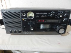SONY ICF-6800W FM/AM/SW BCL Radio AC Adapter TURNS ON Tested Working AS IS