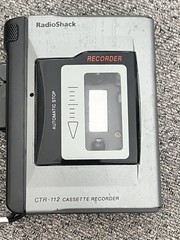 Vintage Radio Shack Cassette Tape Recorder CTR-112