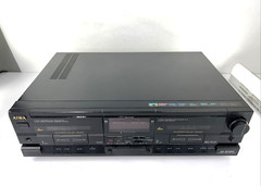 Aiwa AD-WX808U Stereo Dual Cassette Deck For Parts Repair AS-IS Dolby B/C HX Pro