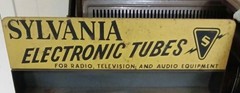 Vintage Sylvania Tube Shelf Sign tubes Shelf for 12AX7 EL34 7308 300B GZ34 6L6 +