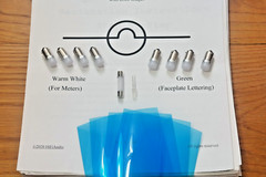 McIntosh MC2105 Amplifier LED Bulbs Lamps Lights Filters instructions kit.