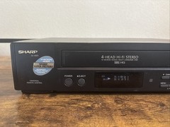 Sharp VC-H972U 4-Head Hi-Fi VHS Video Cassette Recorder Player Tested No Remote