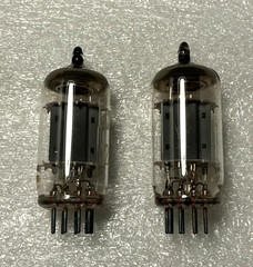Open Box NOS Matching Pair Ei YUGO 12AX7 ECC83 Smooth Plates