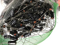 Year 1966 EC vintage Capacitors Lot 300 x Sprague Cornell Pyramid