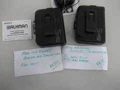 2 Vintage SONY FM/AM WALKMAN Cassette Players – FX301 & FX101 – Both Work rd