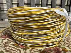 100 meter coil 2 x 0.8mm Siemens speaker wire amplifier cable vintage