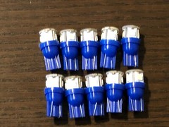 10 New Cool Blue 8V Wedge Lamp LED Light Bulbs for Pioneer Project/One Receiver