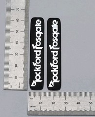 Rockford Fosgate Premium Speaker Badge Emblem Logo Pair Large Custom Made
