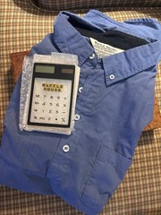 Rare Waffle House Clear Calculator (+Free Large Button-Up Employee Shirt!)