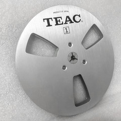1 Pair 7 Inch TEAC Silver Aluminum Alloy Take-Up Tape Reel