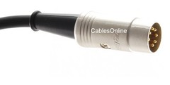 10ft 7-Pin Din Plug to 2RCA Plug Premium Grade Audio Cable BO-2710