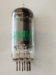 JAN Sylvania 12BA6 Tube TESTED 100 Green Label Copper Post Military 6BD6 HF Hi-F
