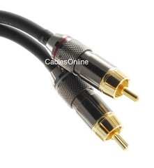 10ft 7-Pin Din Plug to 2RCA Plug Premium Grade Audio Cable BO-2710