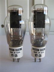 SYLVANIA 6SN7GTB AUDIO VACUUM TUBE BLACK T PLATE O GETTER, COIN BASE TV-7 TESTED