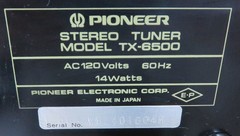 PIONEER 2PC SA-6500 INTEGRATED AMP + TX-6500 TUNER RECAPPED PRO SERVICED + LED’s