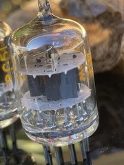 PAIR NOS NIB Western Electric 2C51 396A Vacuum Tubes D GETTER GREEN TIP